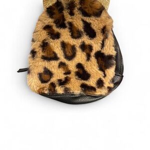 Source Unknown Leopard Print Cosmetic Bag